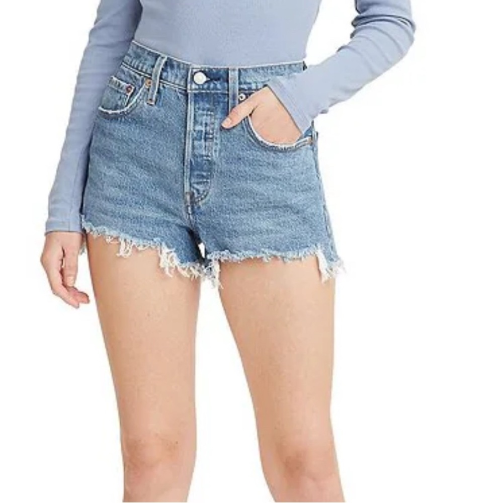 Levi's Classic Blue Denim Cut-Offs
